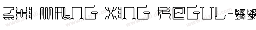 Zhi Mang Xing Regul字体转换